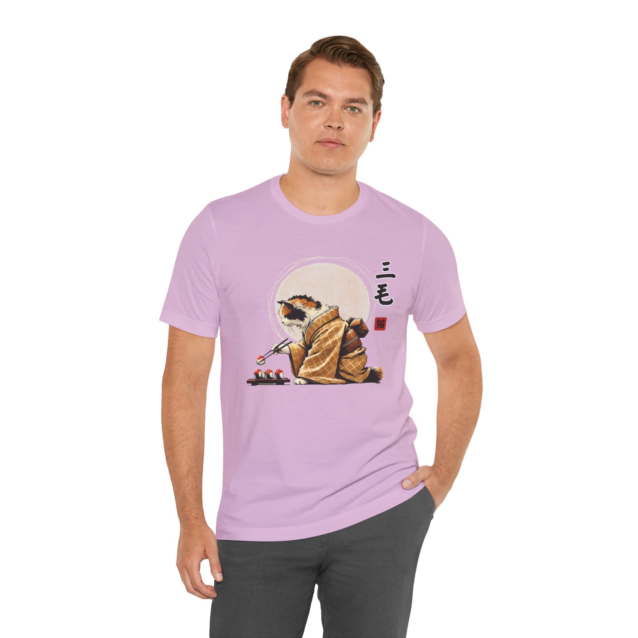 Cat Eating Sushi Tee