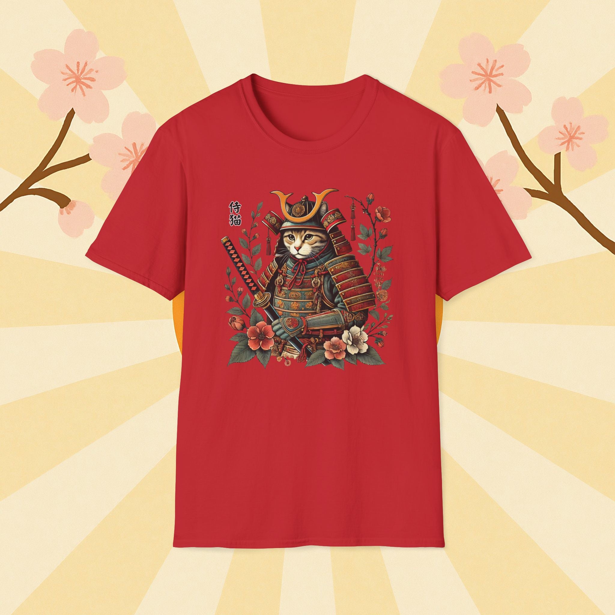 Samurai Cat T-Shirt, Unisex