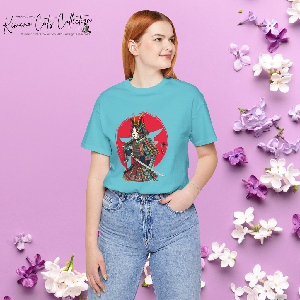 Samurai Cat Warrior Unisex Tee
