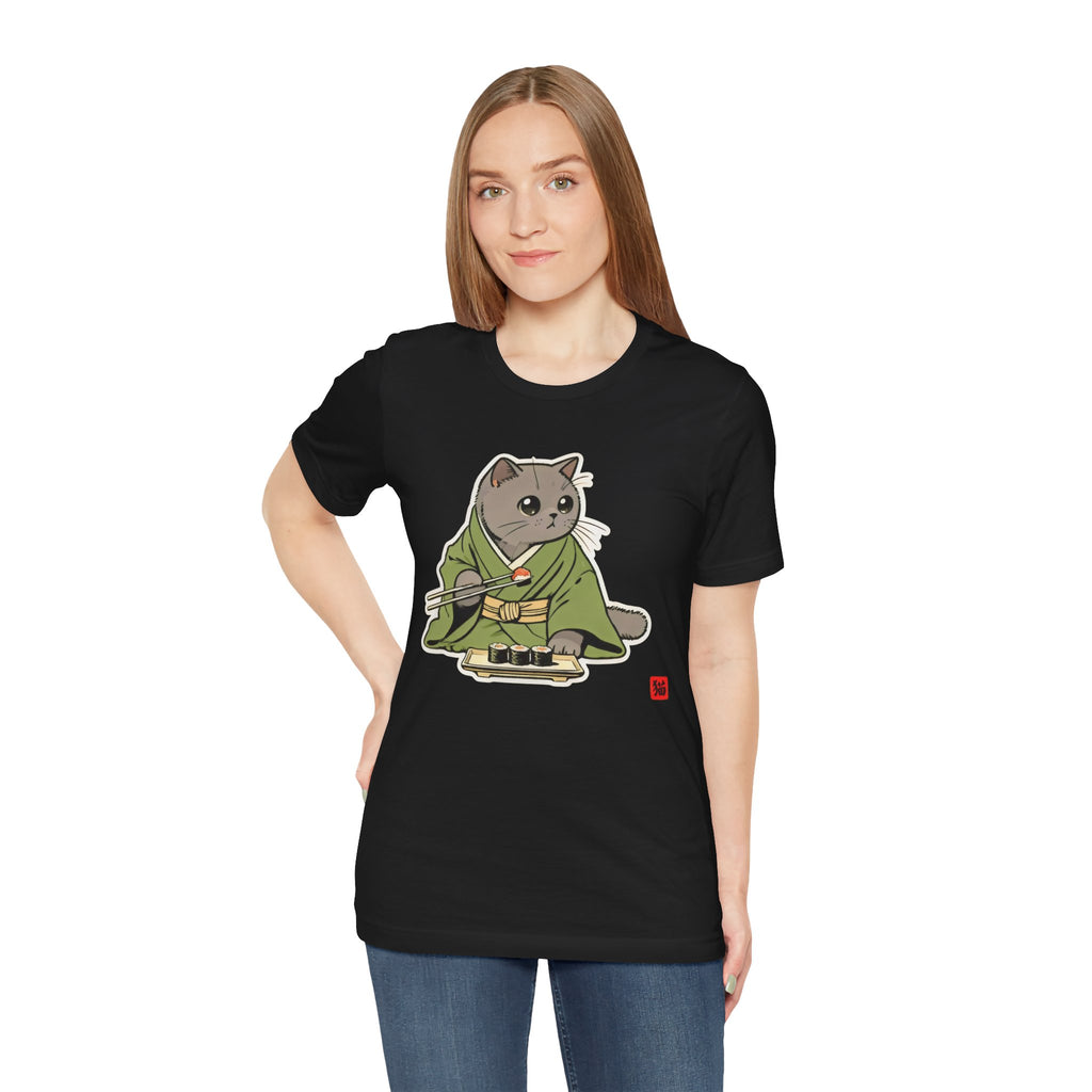 Sushi Cat Shirt - Adorable Japanese Cat Tee for British Shorthair Lovers - Kimono Cats Collection