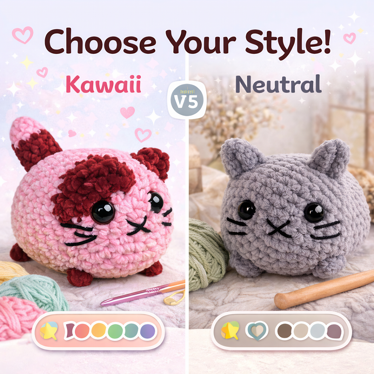 Loaf Cat Crochet Pattern – Easy No Sew Amigurumi (Beginner Friendly)
