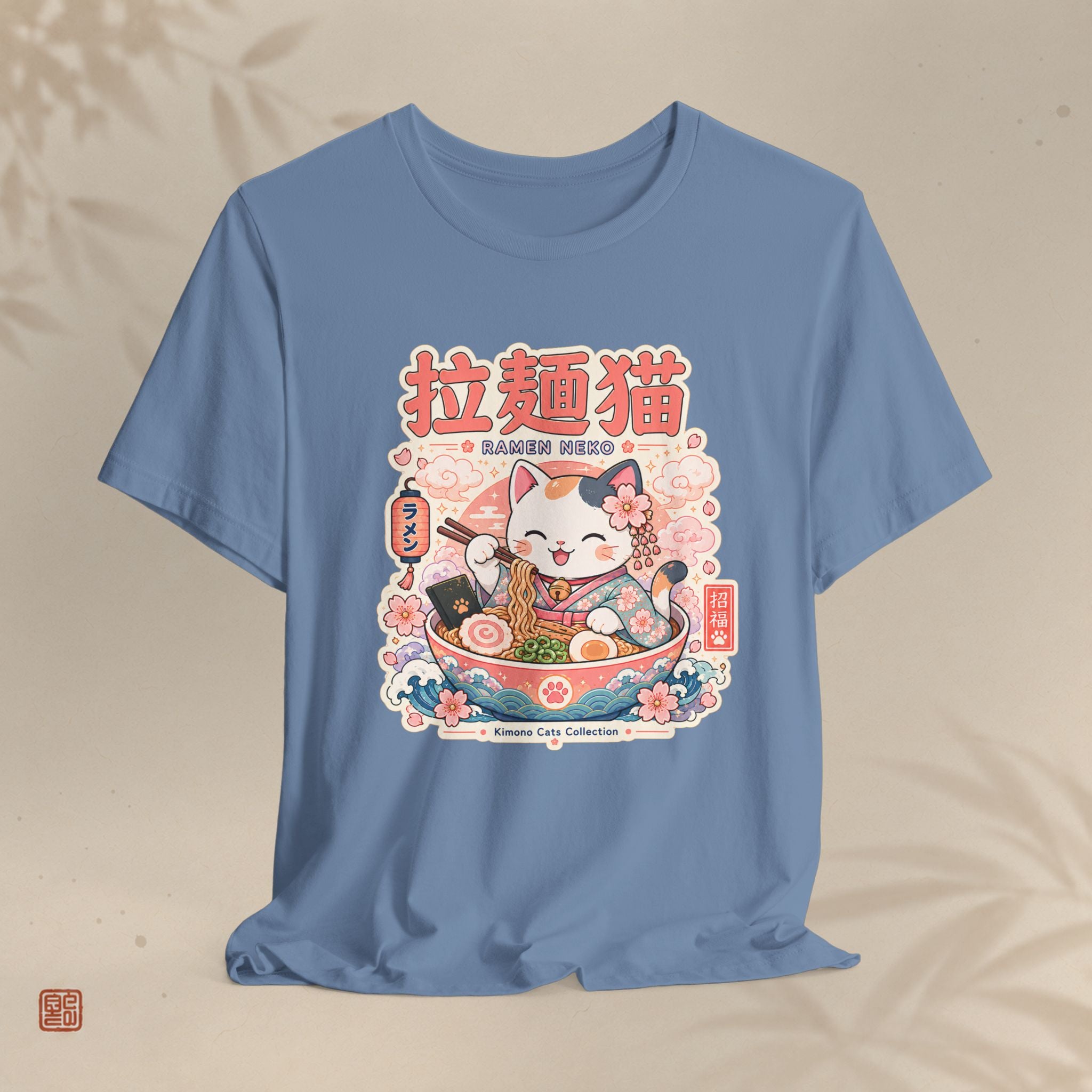 Ramen Maneki Neko T-Shirt — Lucky Cat Ramen Bowl Cute Anime Tee