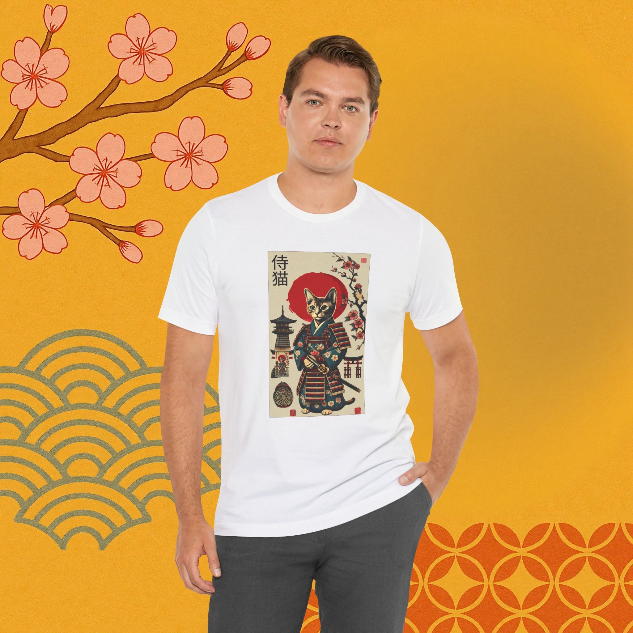 Samurai Neko Stormclaw – Unisex T-Shirt