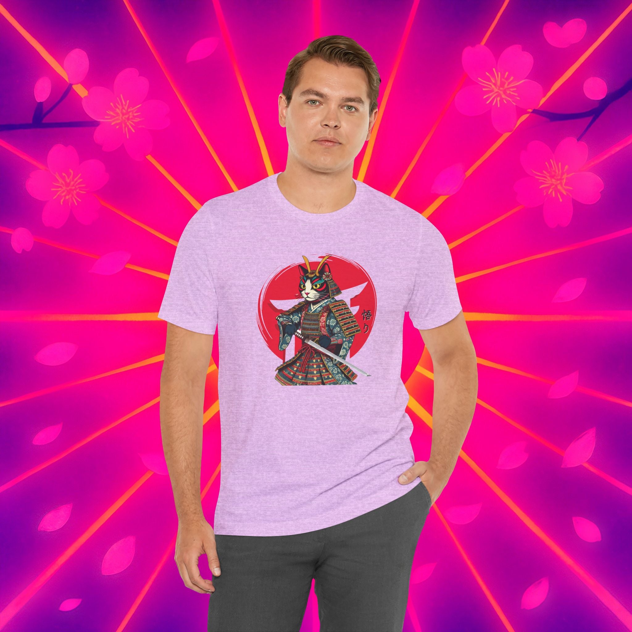 Samurai Cat Warrior Unisex Tee