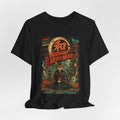 Midnight Hero Neko Tee — Vintage Halloween Cat Graphic T-Shirt