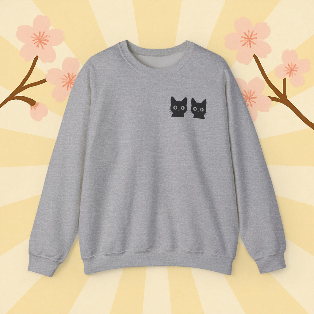Black Cats Unisex Sweatshirt - Cat Lover Sweater