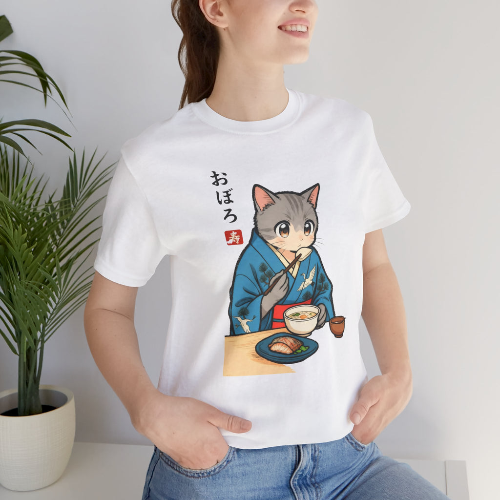 Noodle Kimono Cat Shirt - Japanese Comfort Meal Cat Tee
