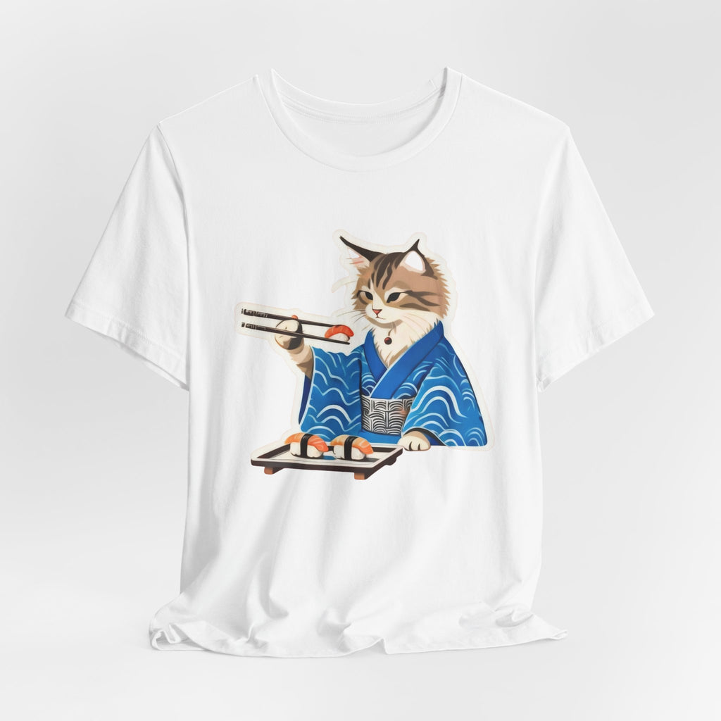 Cute Sushi Cat Shirt - Japanese Kimono Cat Tee
