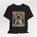 Siamese Cat Samurai "First of All I'm a Delight" T-Shirt