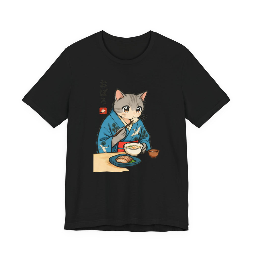 Noodle Kimono Cat Shirt - Japanese Comfort Meal Cat Tee