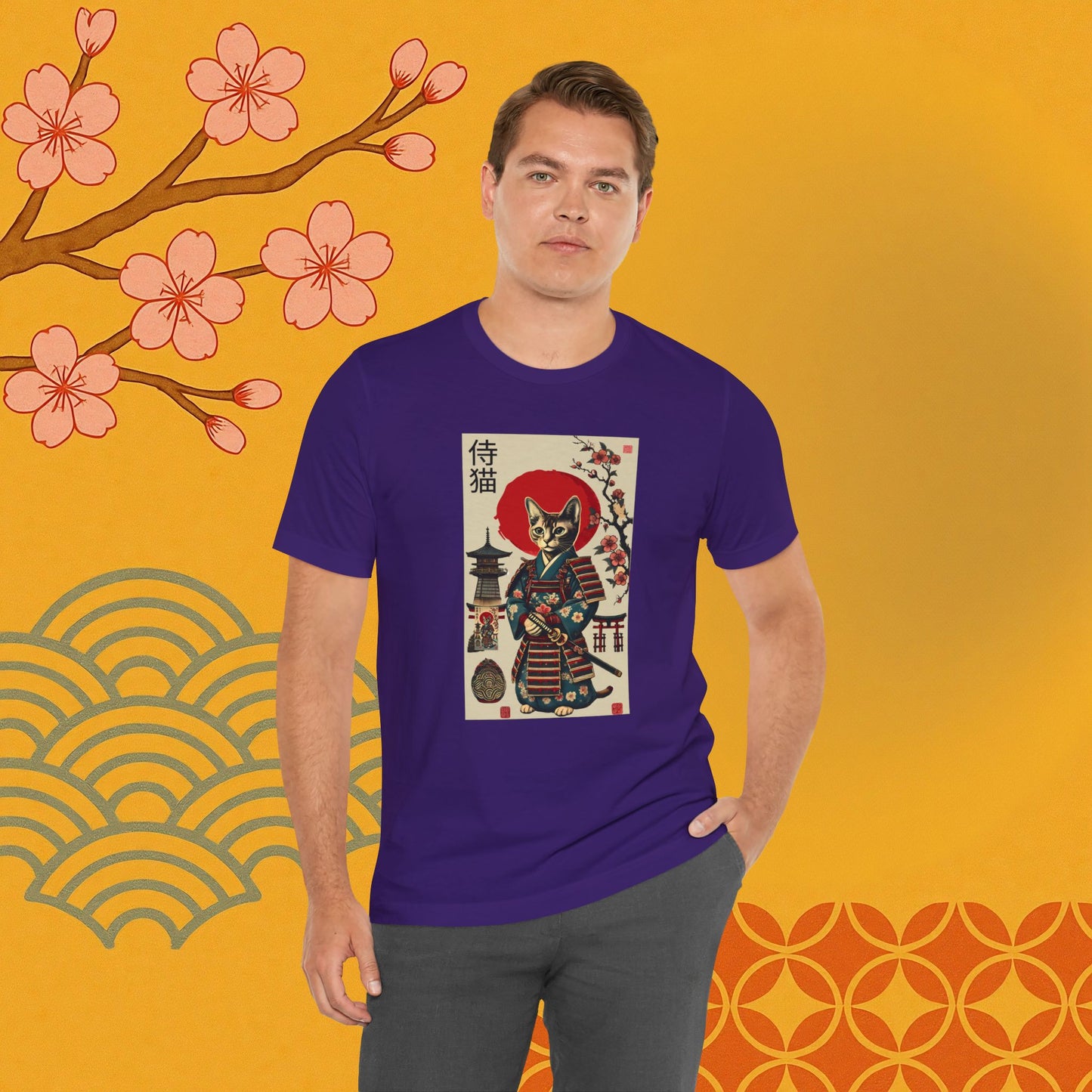 Samurai Neko Stormclaw – Unisex T-Shirt