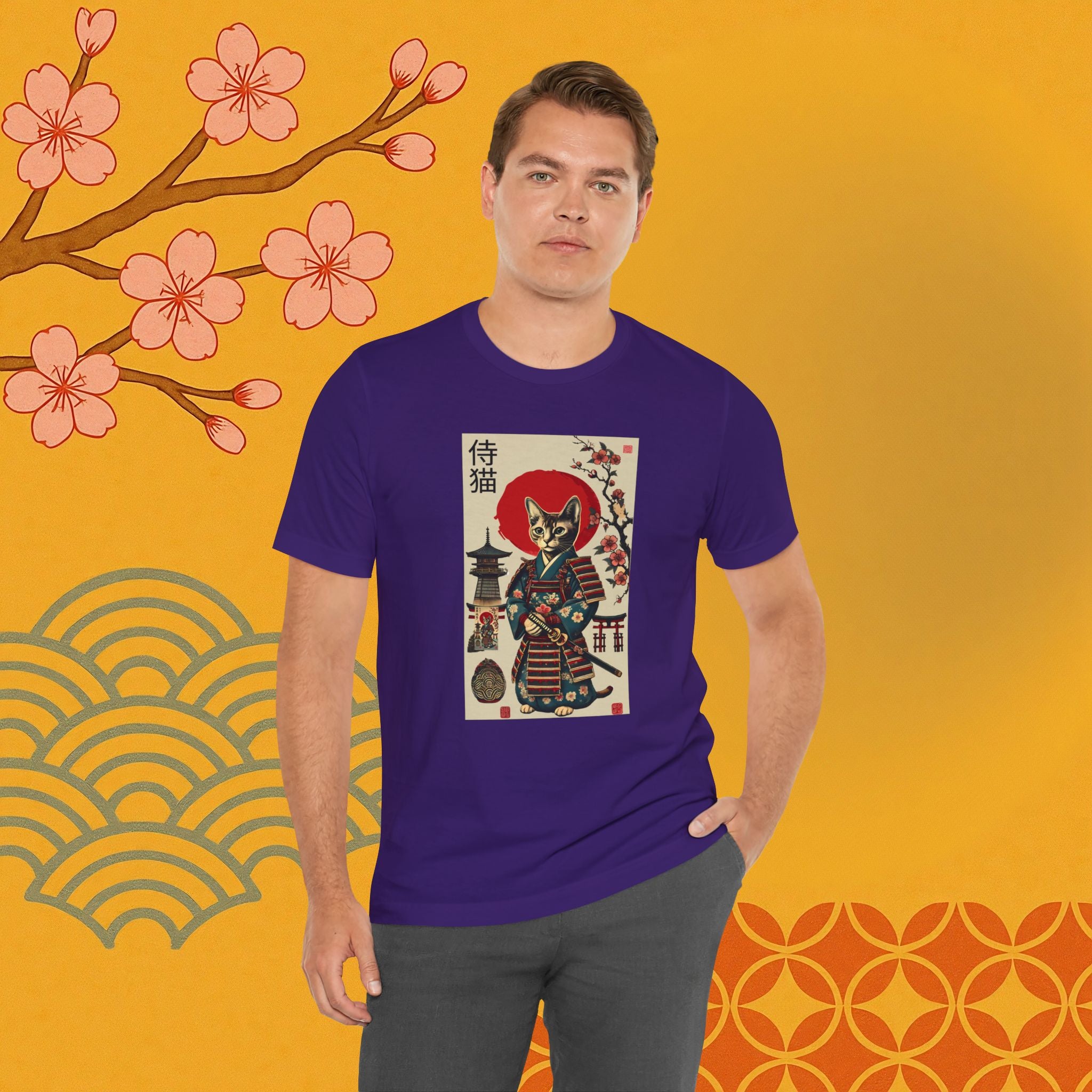 Samurai Neko Stormclaw – Unisex T-Shirt