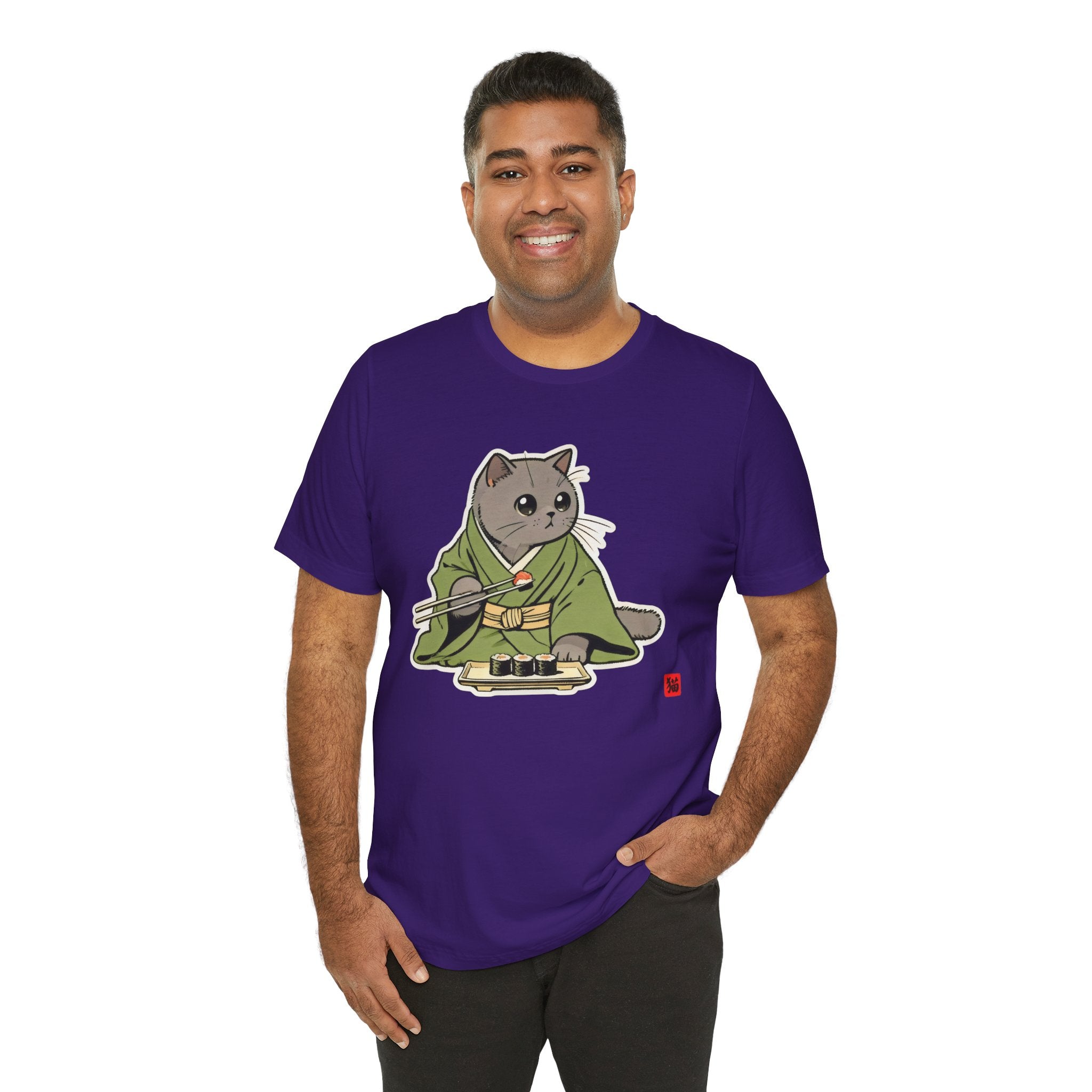 Sushi Cat Shirt - Adorable Japanese Cat Tee for British Shorthair Lovers - Kimono Cats Collection