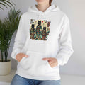 Black Kitty Cats in Kimonos Hoodie