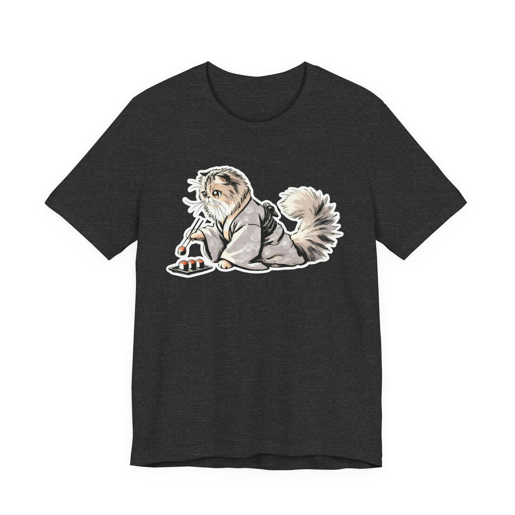 Sushi Cat Chopsticks Shirt - Cute Japanese Tee