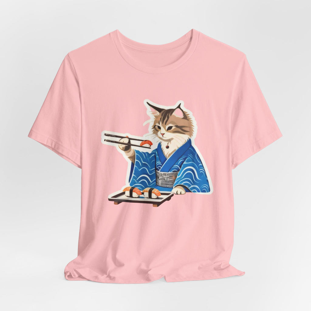Cute Sushi Cat Shirt - Japanese Kimono Cat Tee