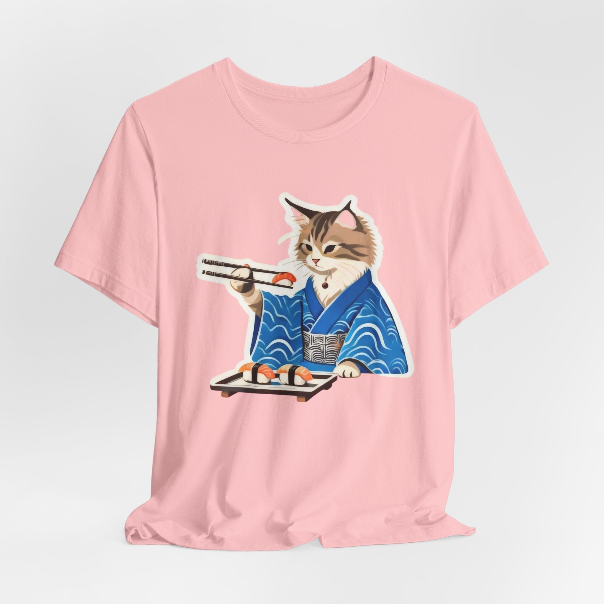 Cute Sushi Cat Shirt - Japanese Kimono Cat Tee