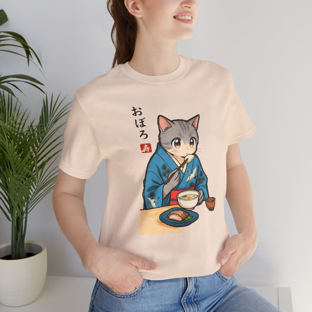 Noodle Kimono Cat Shirt - Japanese Comfort Meal Cat Tee