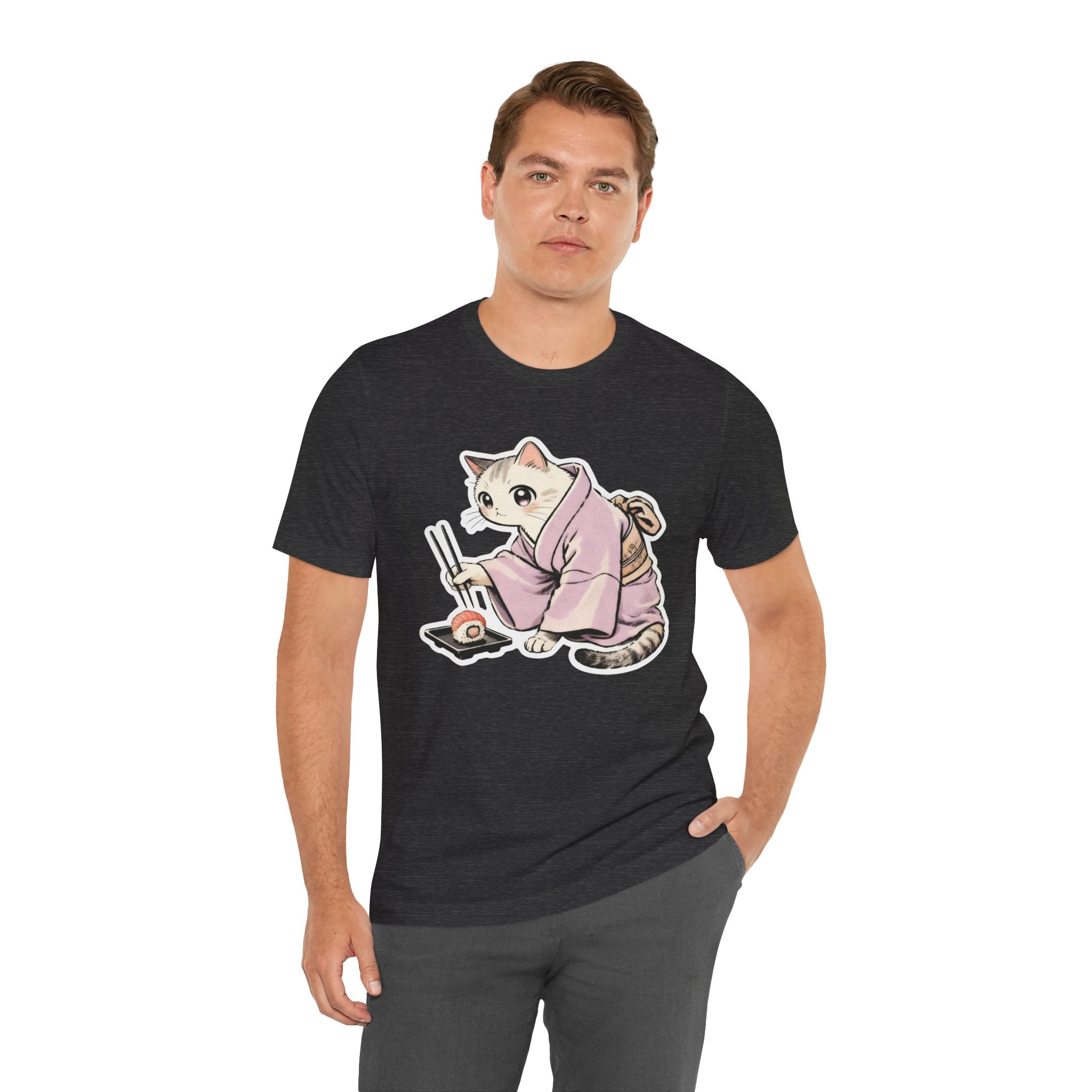 Sushi Cat Shirt - Japanese Kimono Cat Tee