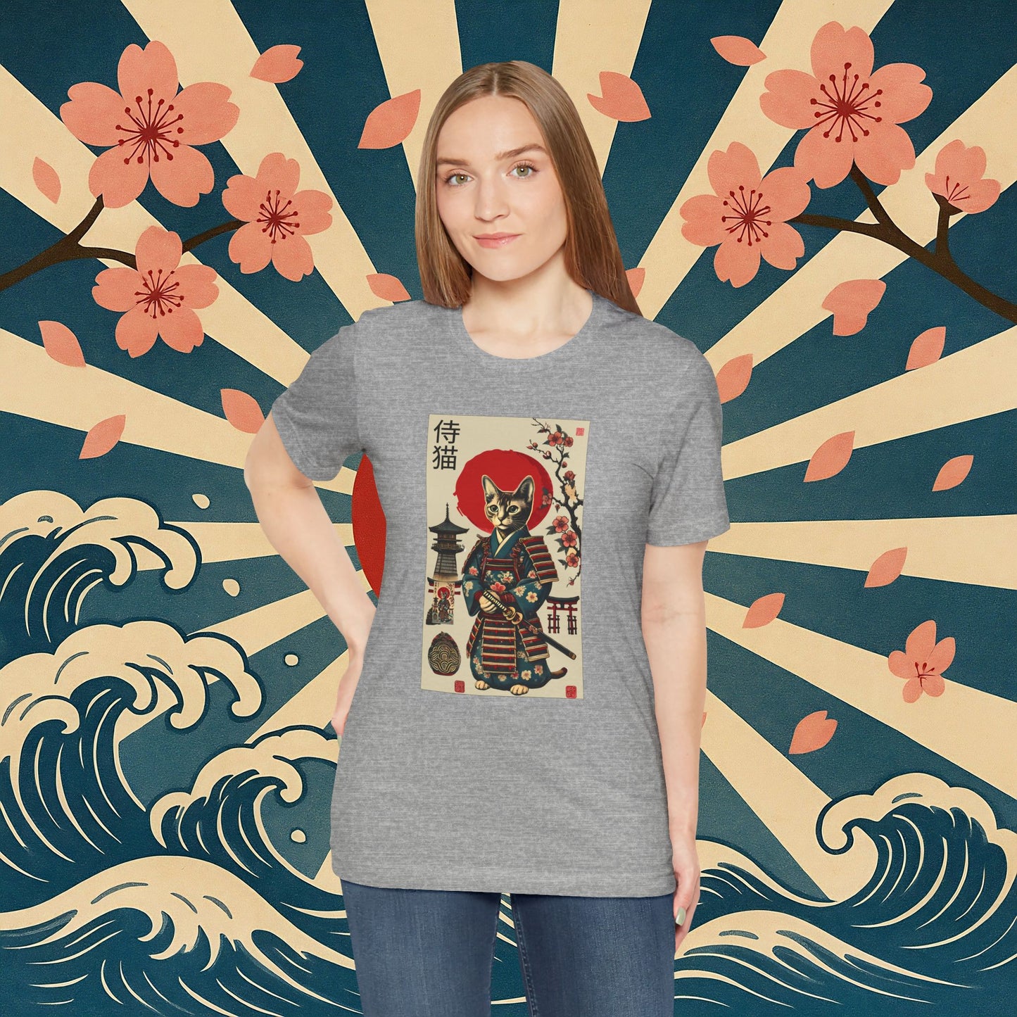 Samurai Neko Stormclaw – Unisex T-Shirt