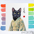 Custom Kimono Pet Portrait – Personalized Japanese-Style Pet Artwork