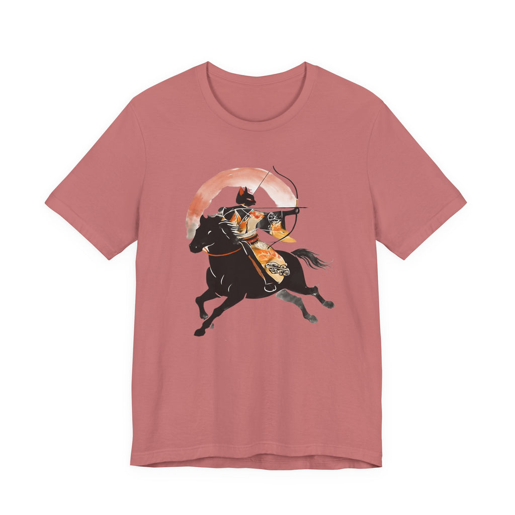 Year of the Horse Archer Cat T-Shirt | Japanese Zodiac Ukiyo-e Kimono Neko