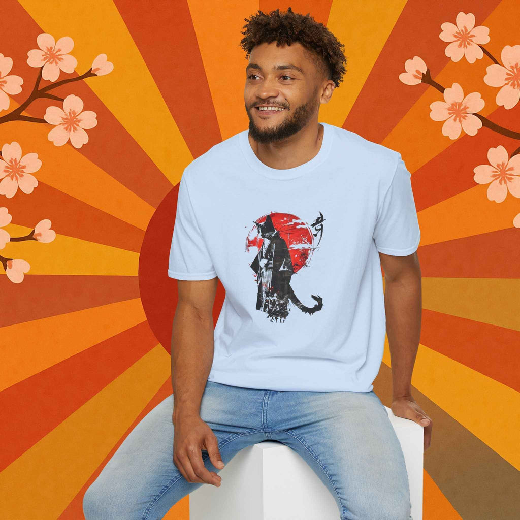 Samurai Cat Japanese Art T-Shirt