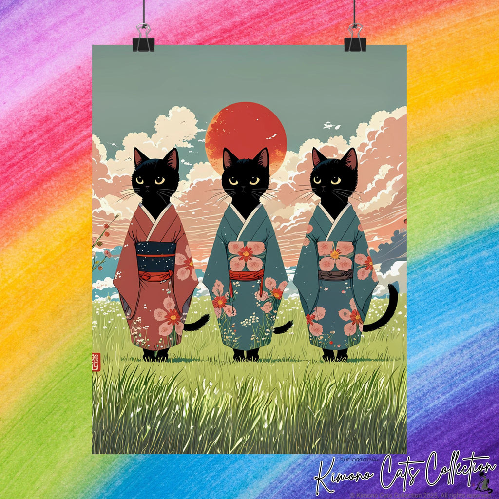 Ghibli-Inspired Japanese Cat Wall Art 🌿🐾