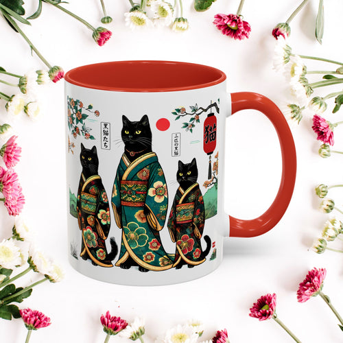 Black Cats Mug, 11-15oz