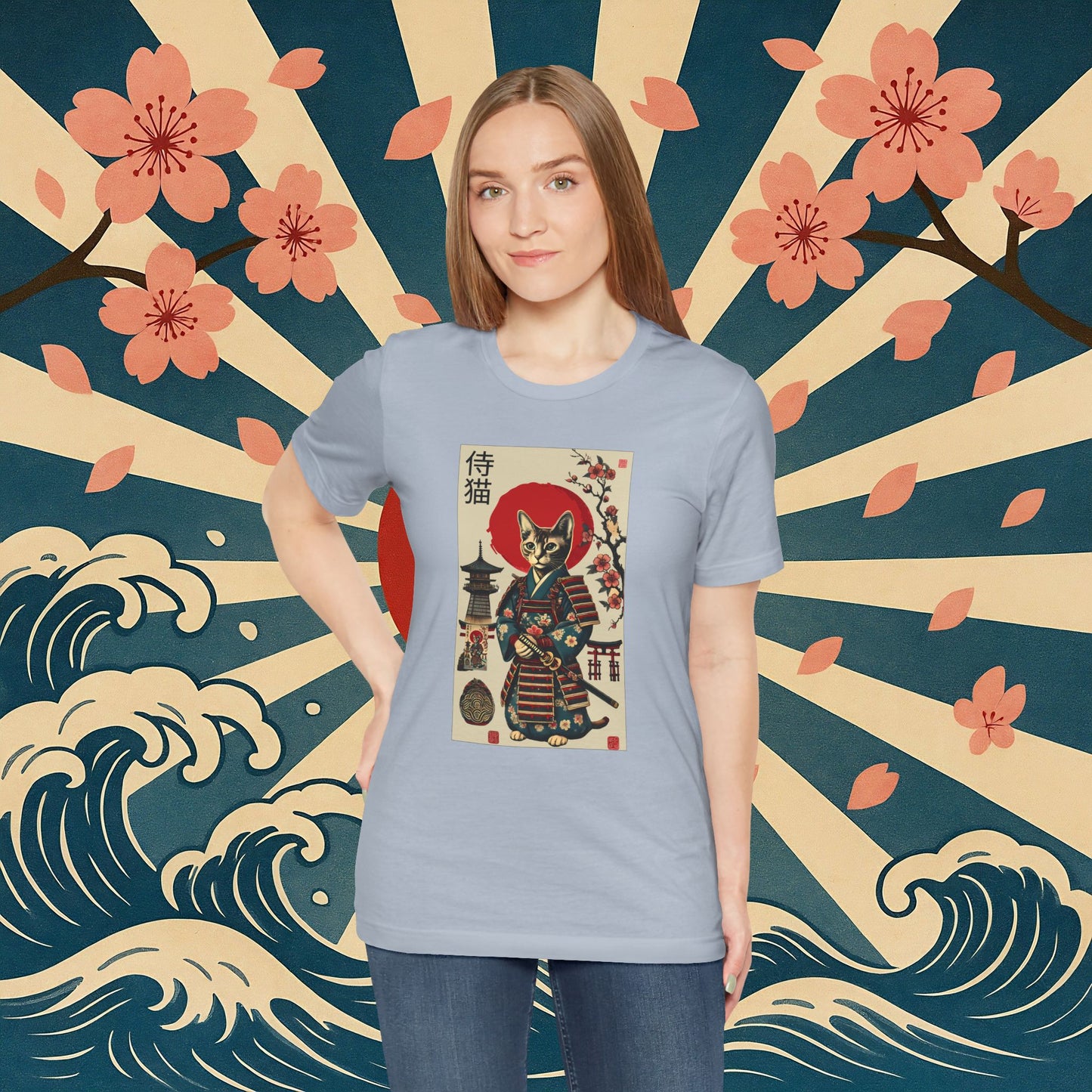 Samurai Neko Stormclaw – Unisex T-Shirt