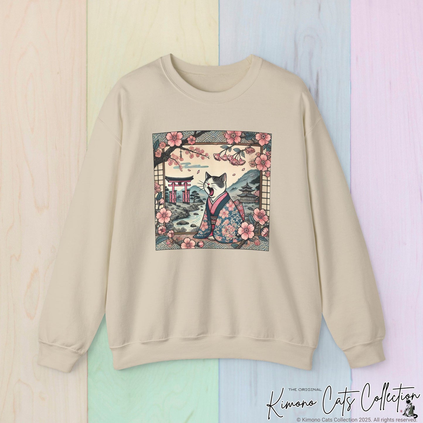 Cute Geisha Cat Sweatshirt