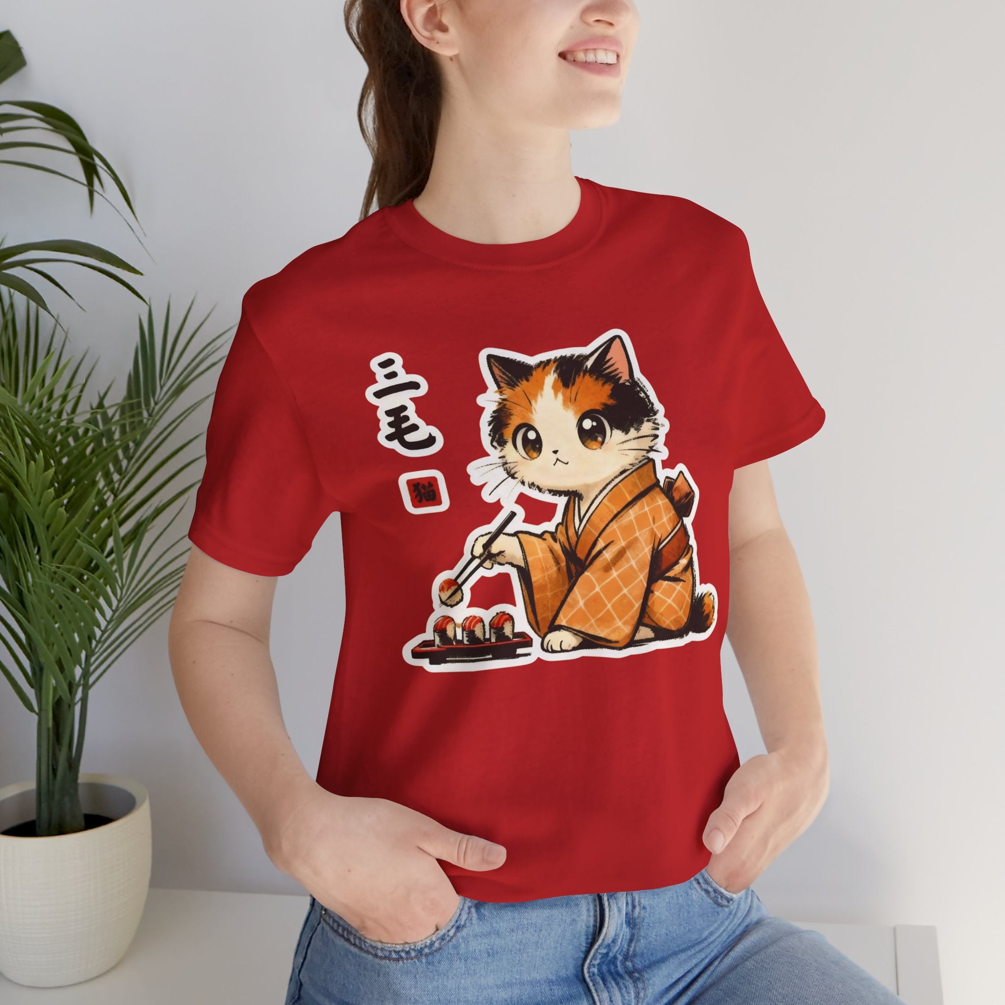 Sushi Kimono Cat Shirt - Cute Japanese Cat T-Shirt