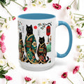 Black Cats Mug - 11-15oz Ceramic Coffee Cup for Cat Lovers