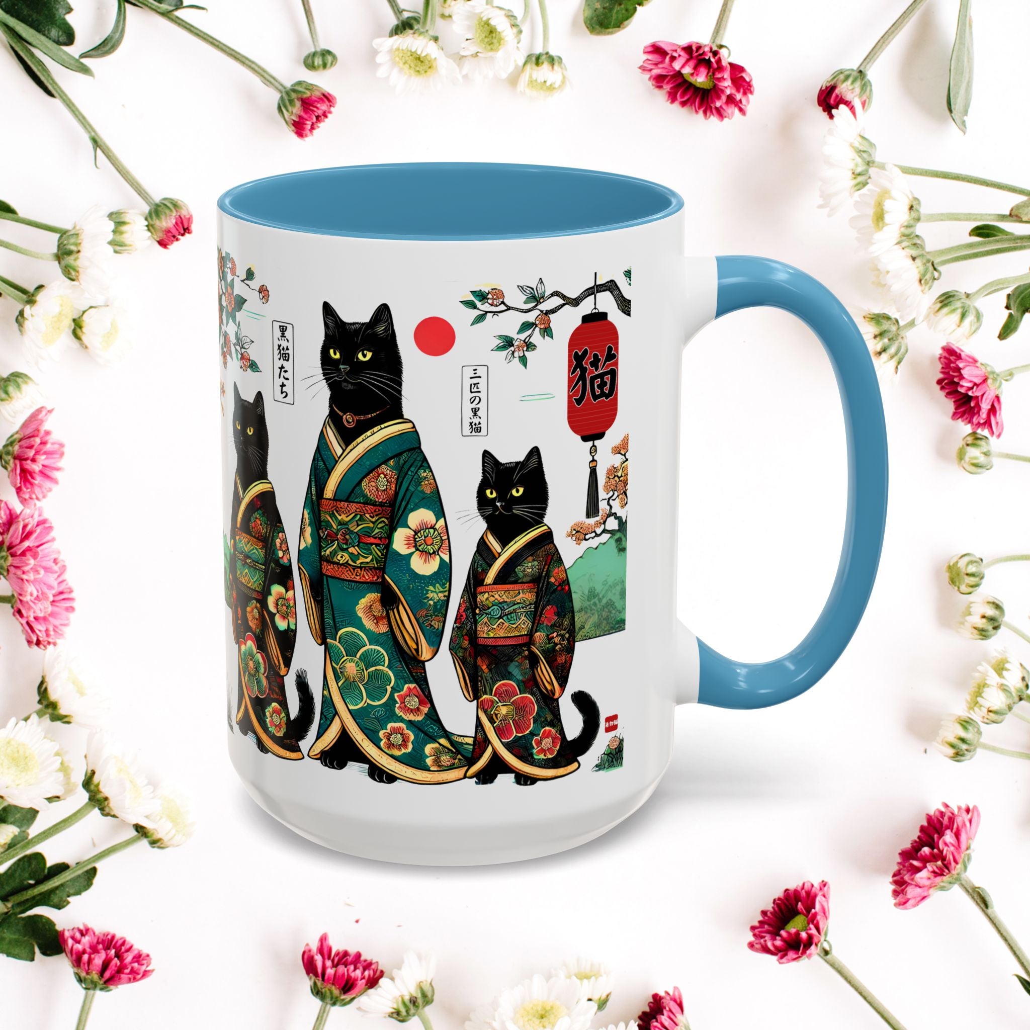 Black Cats Mug, 11-15oz
