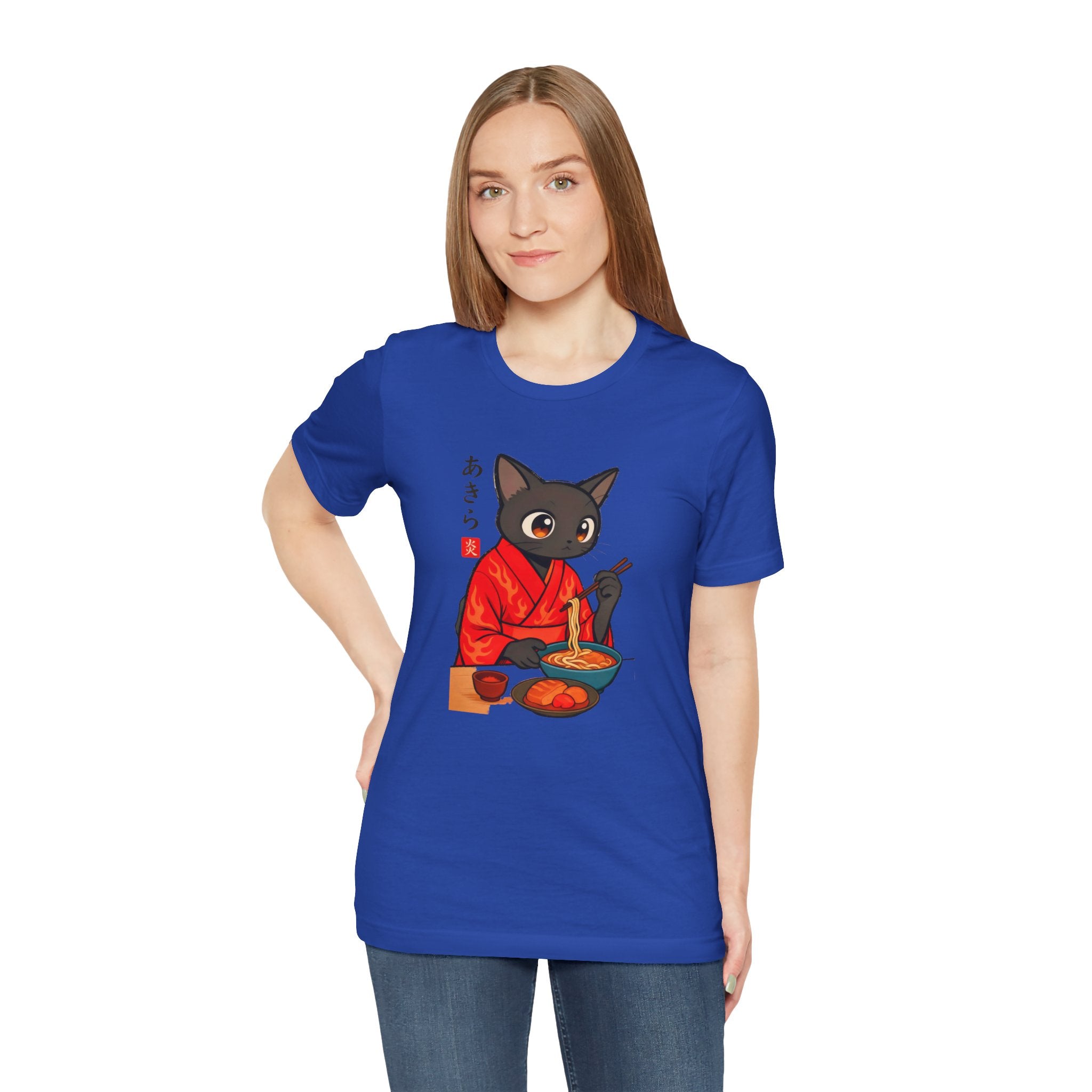 Spicy Ramen Black Cat Shirt - Japanese Noodle Cat Tee