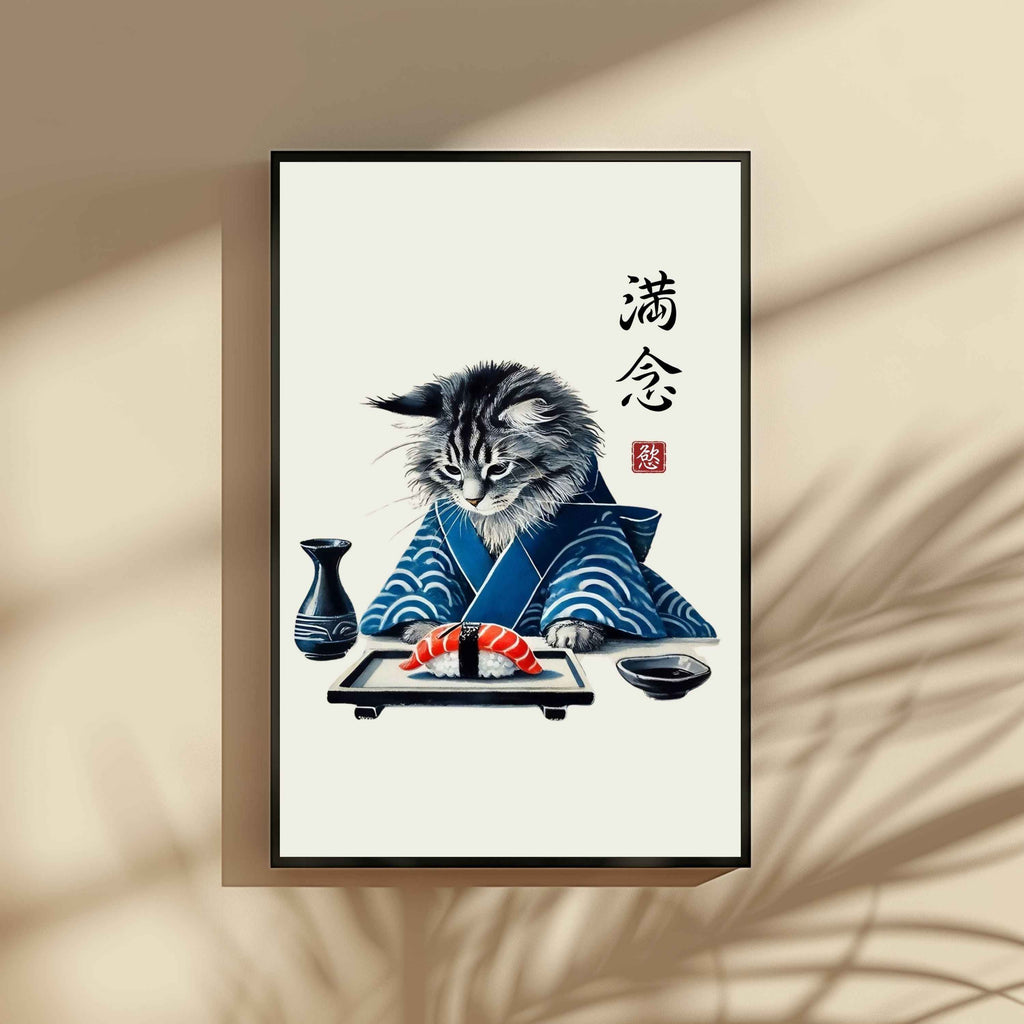The Kimono Cats Collection: 50+ Printable Japanese Wall Art Designs