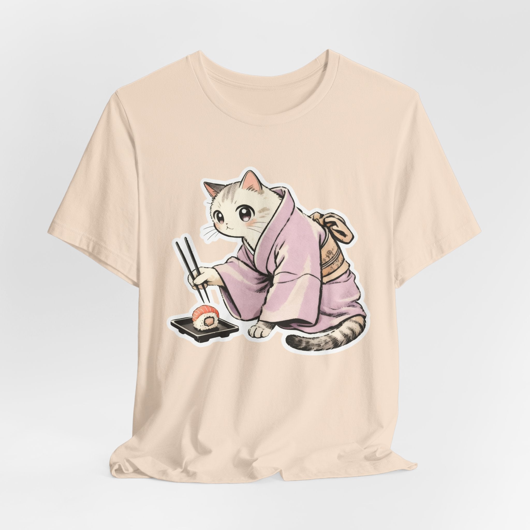 Sushi Cat Shirt - Japanese Kimono Cat Tee