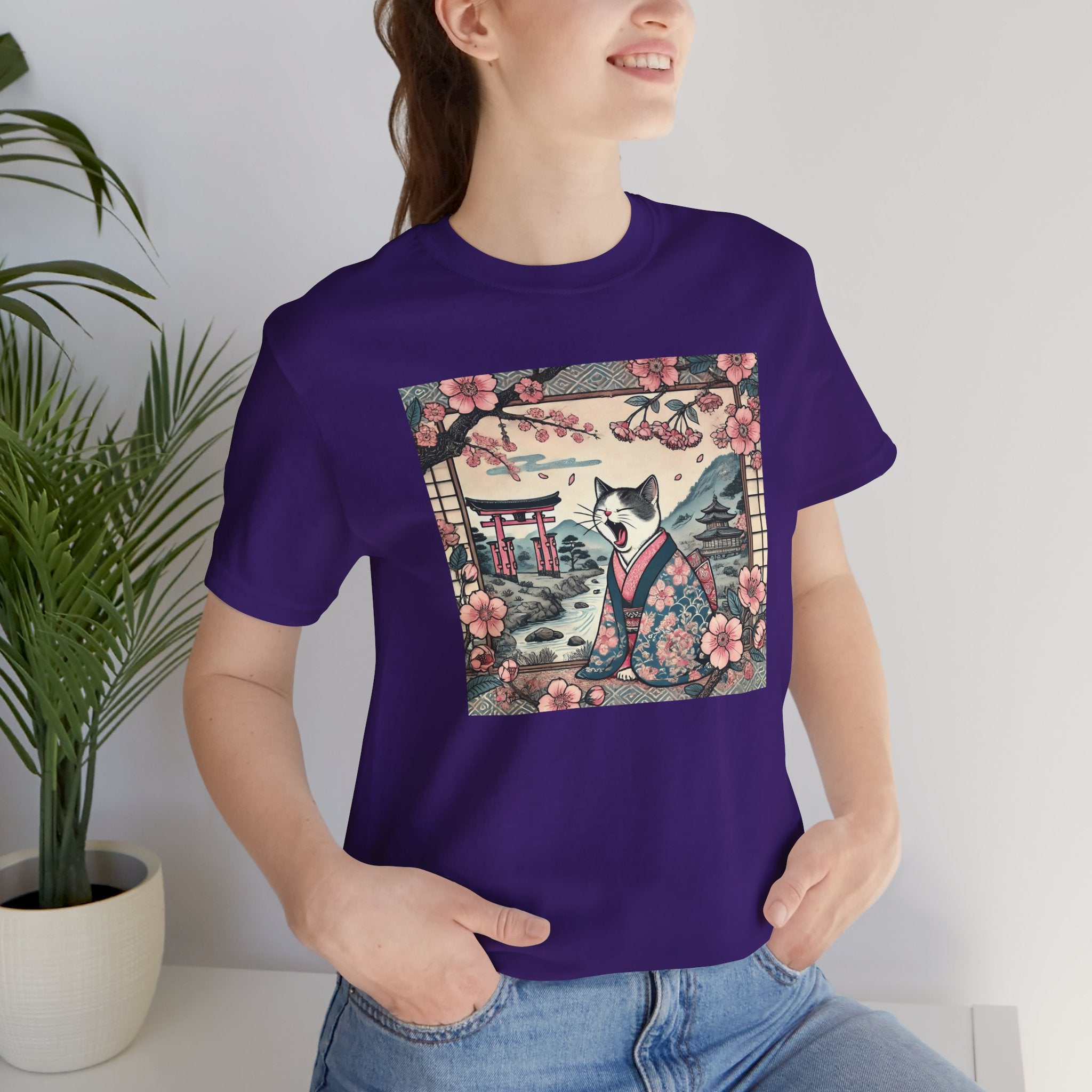 Sleepy Geisha Cat Tee