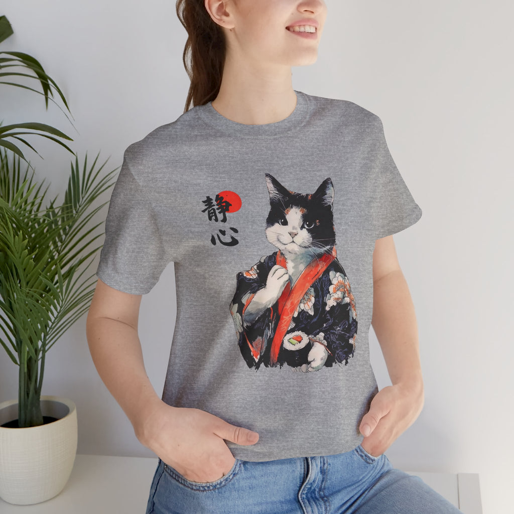 Sushi Cat T-Shirt | Japanese Kimono Neko