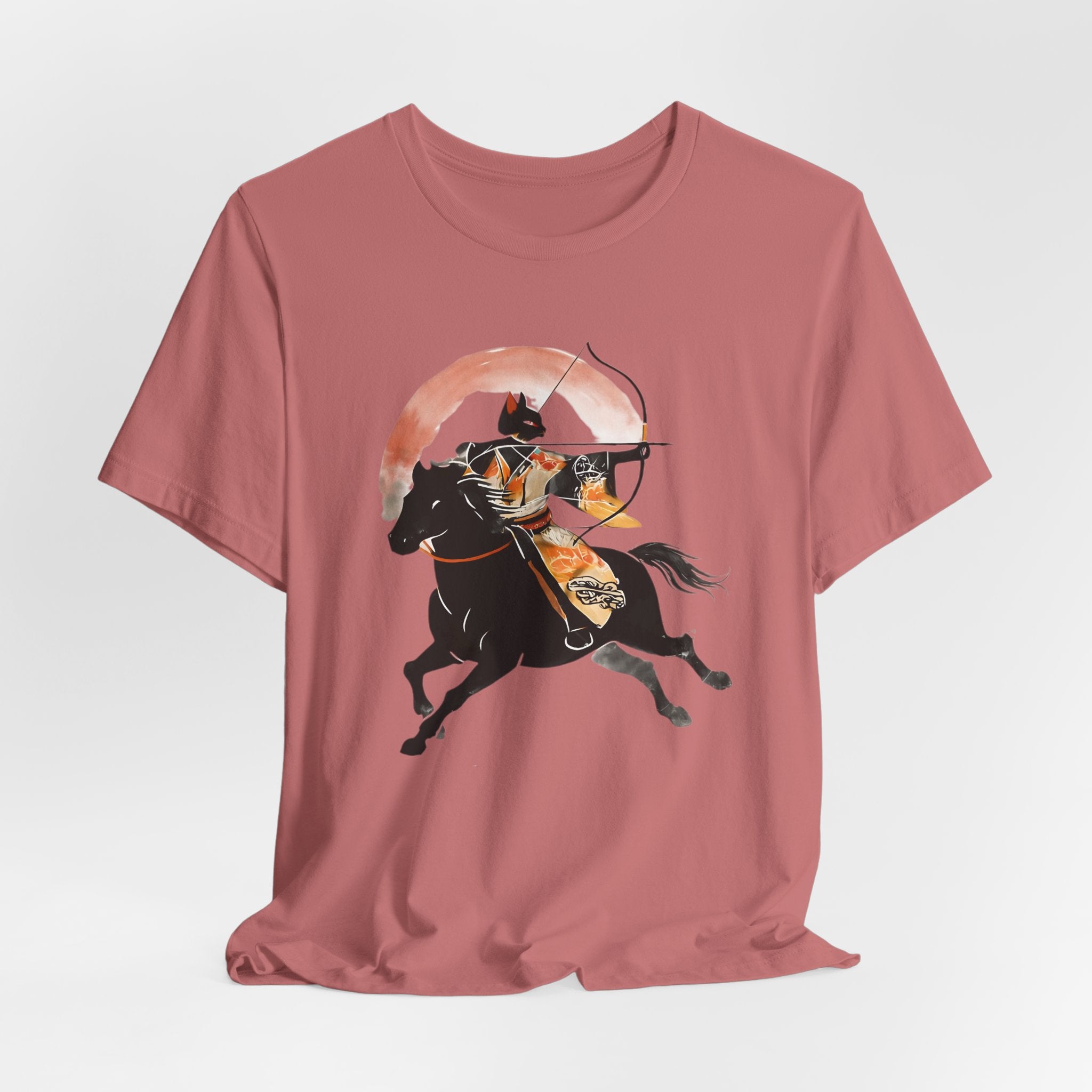 Year of the Horse Archer Cat T-Shirt | Japanese Zodiac Ukiyo-e Kimono Neko