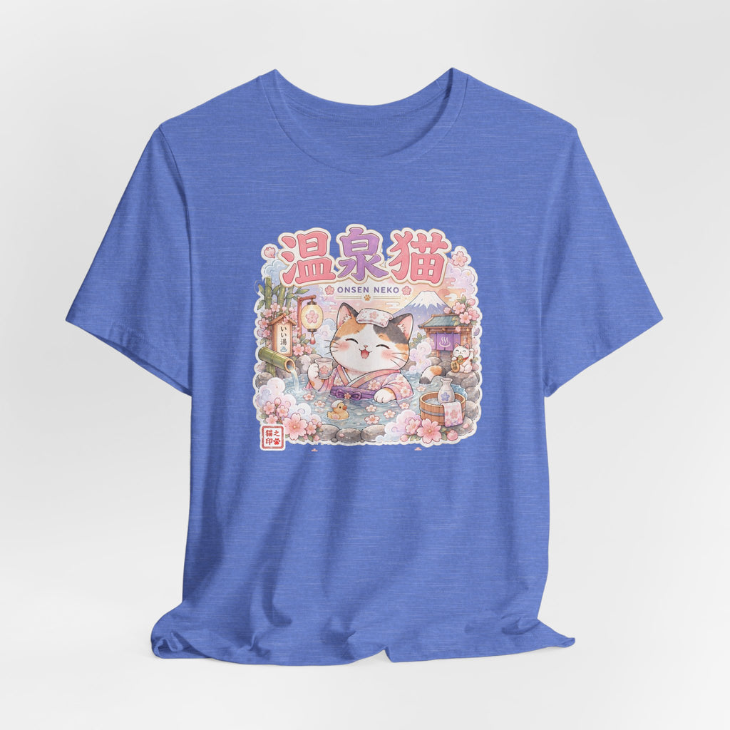Onsen Cat T-Shirt – Cute Japanese Hot Spring Neko Graphic Tee