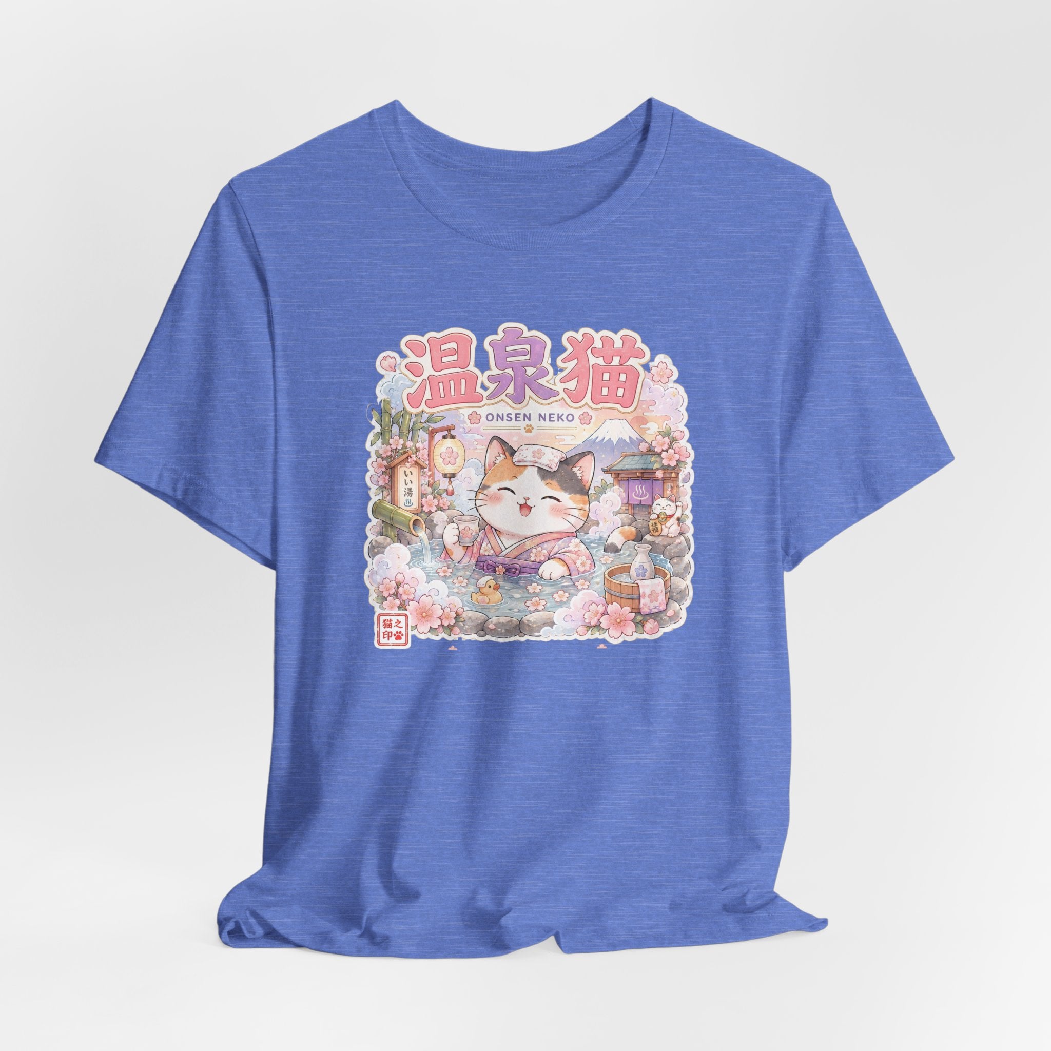 Onsen Cat T-Shirt – Cute Japanese Hot Spring Neko Graphic Tee