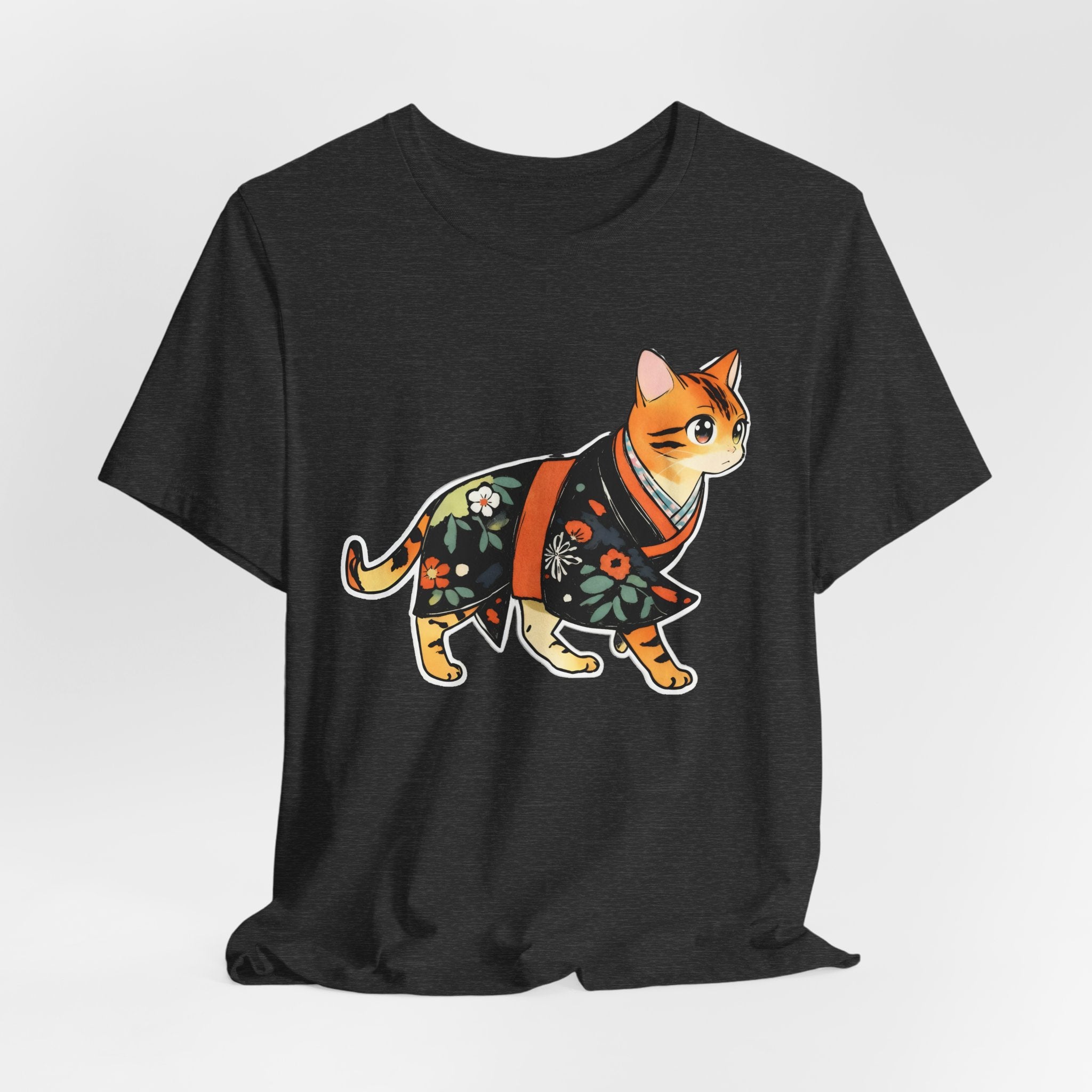 Peaceful Kimono Cat Shirt Zen Japan Tee