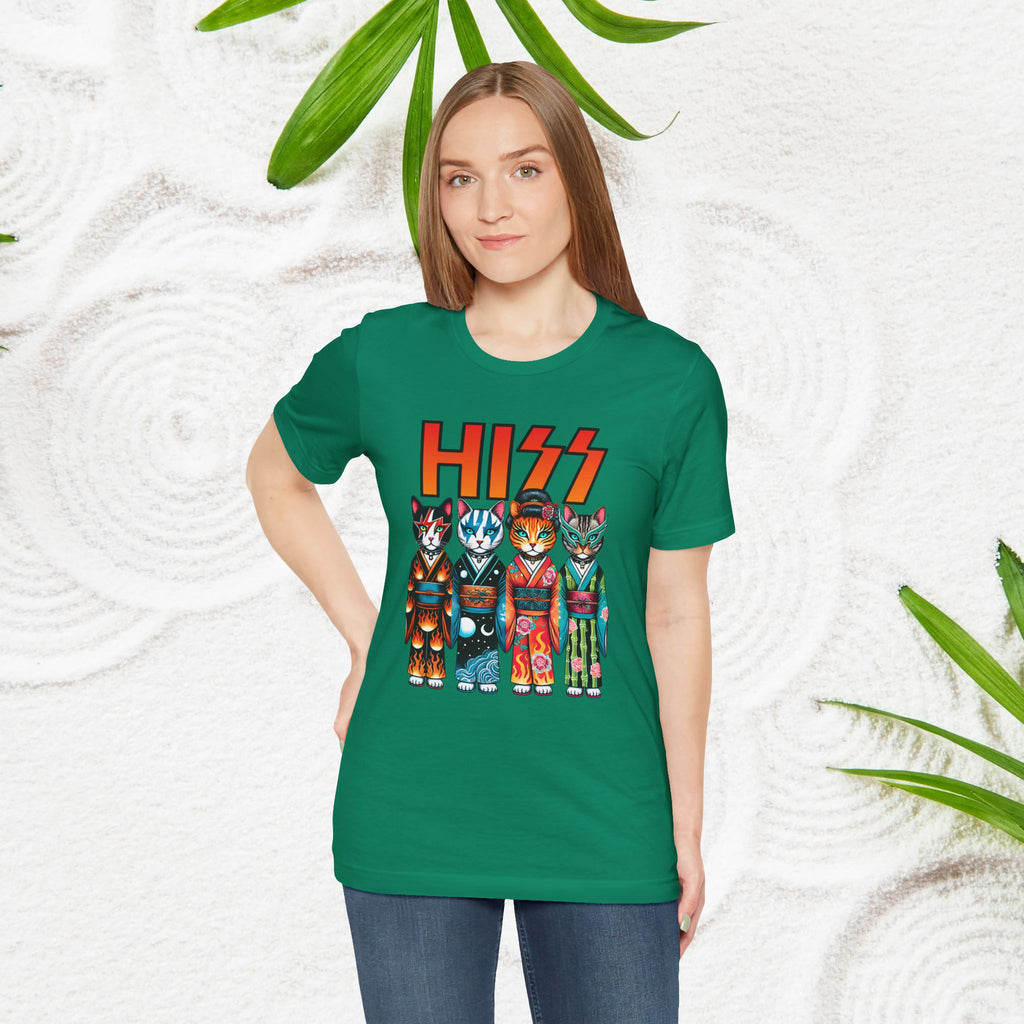 HISS Lustige Kimono-Katzen - Unisex T-Shirt