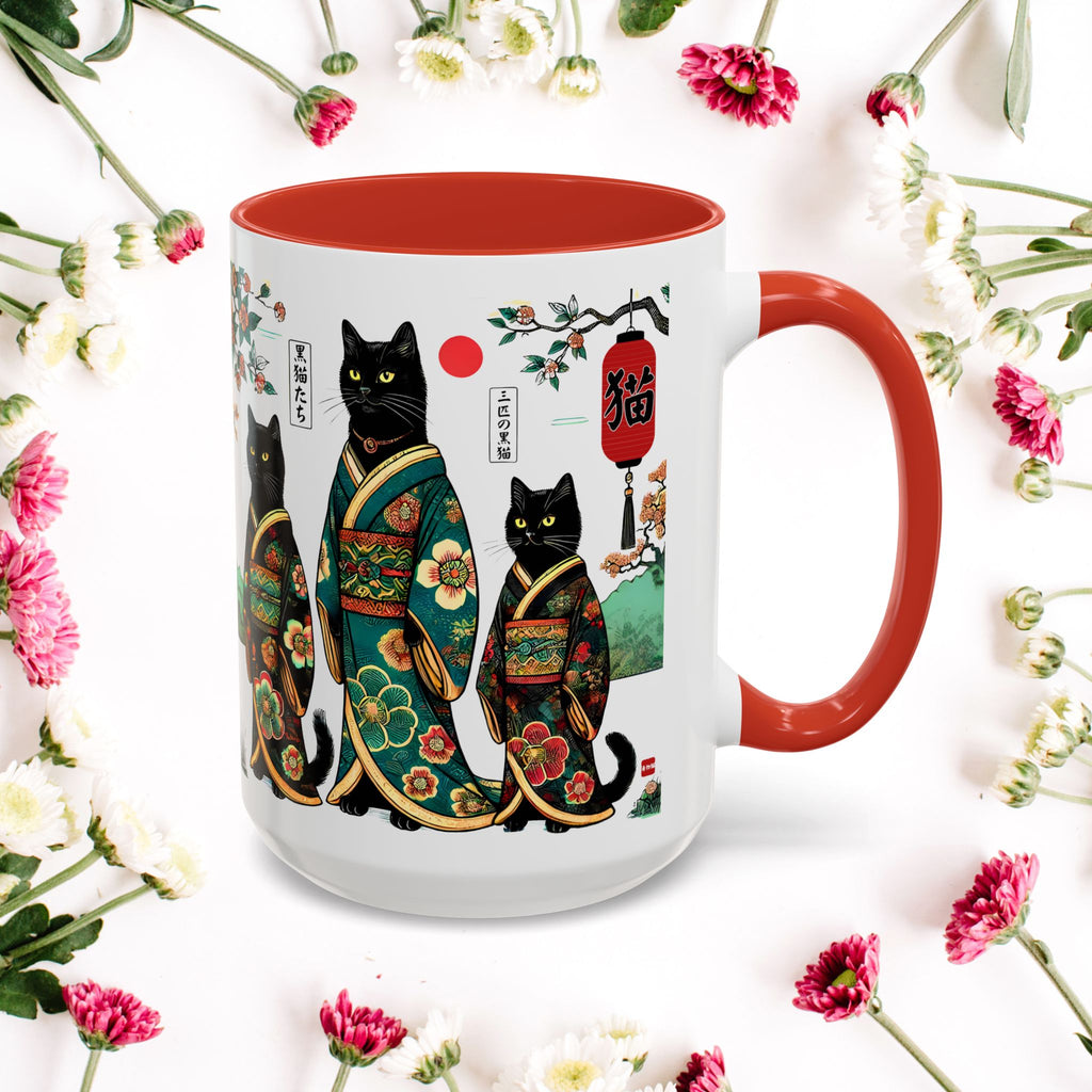 Black Cats Mug, 11-15oz