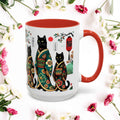 Black Cats Mug - 11-15oz Ceramic Coffee Cup for Cat Lovers