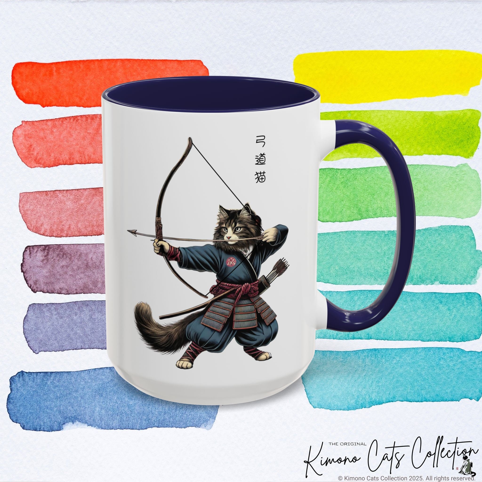 Kyudo Cat Mug