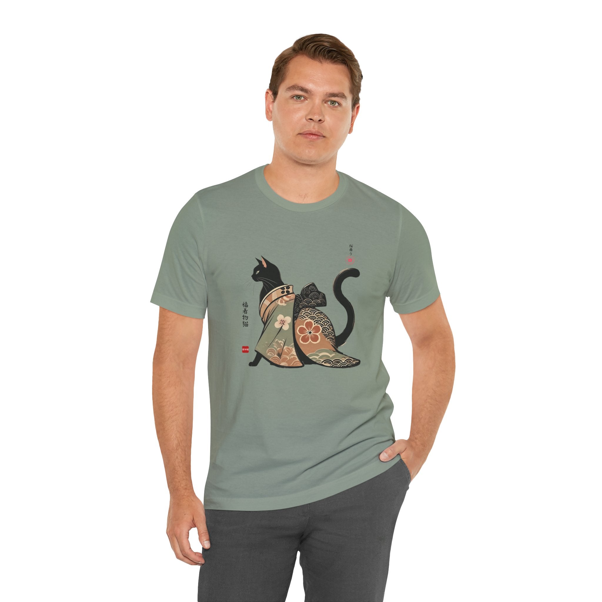 Lucky Kimono Cat Tee – Unisex