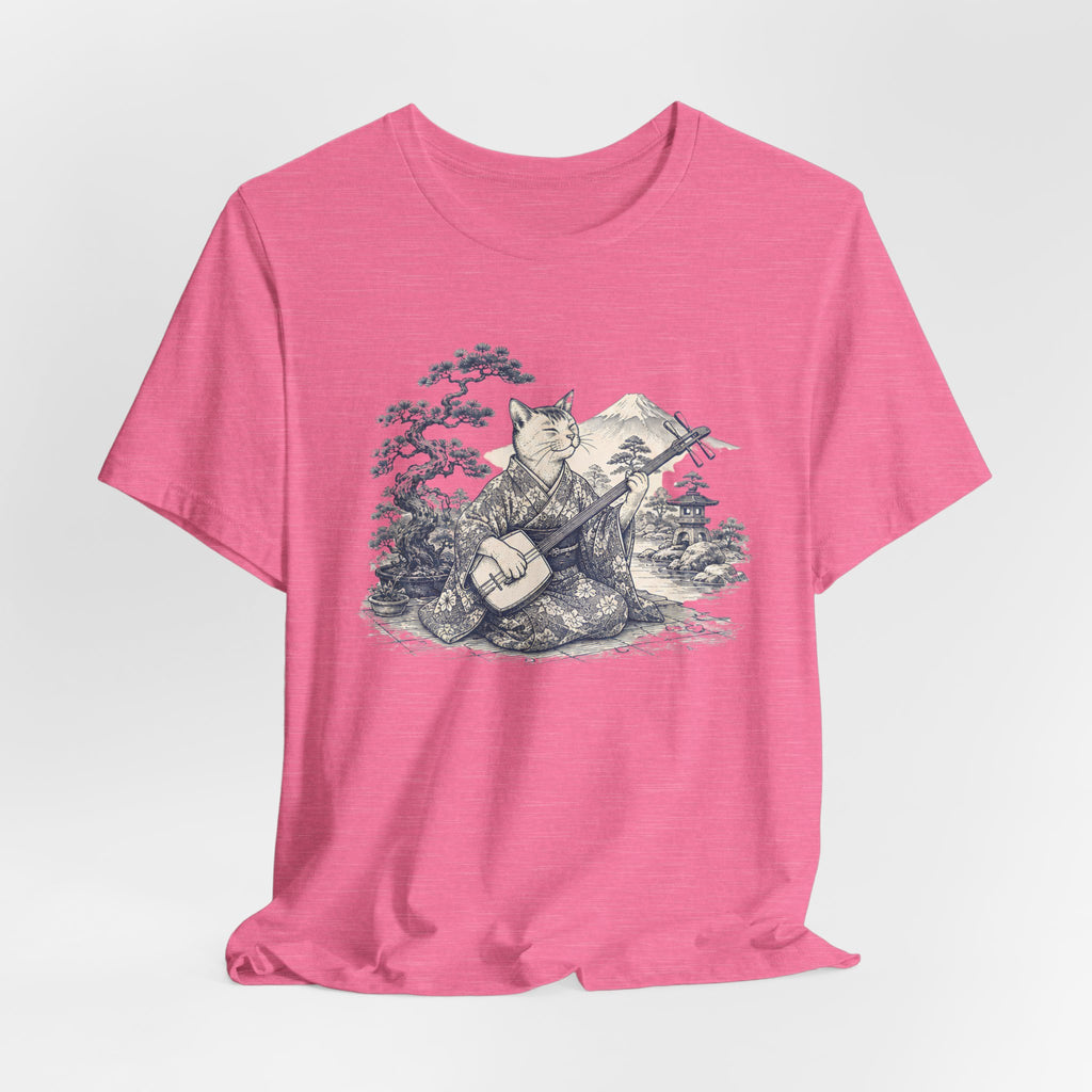 Foxy Banjo Graphic Tee — Vintage Fox Playing Banjo Nature T-Shirt
