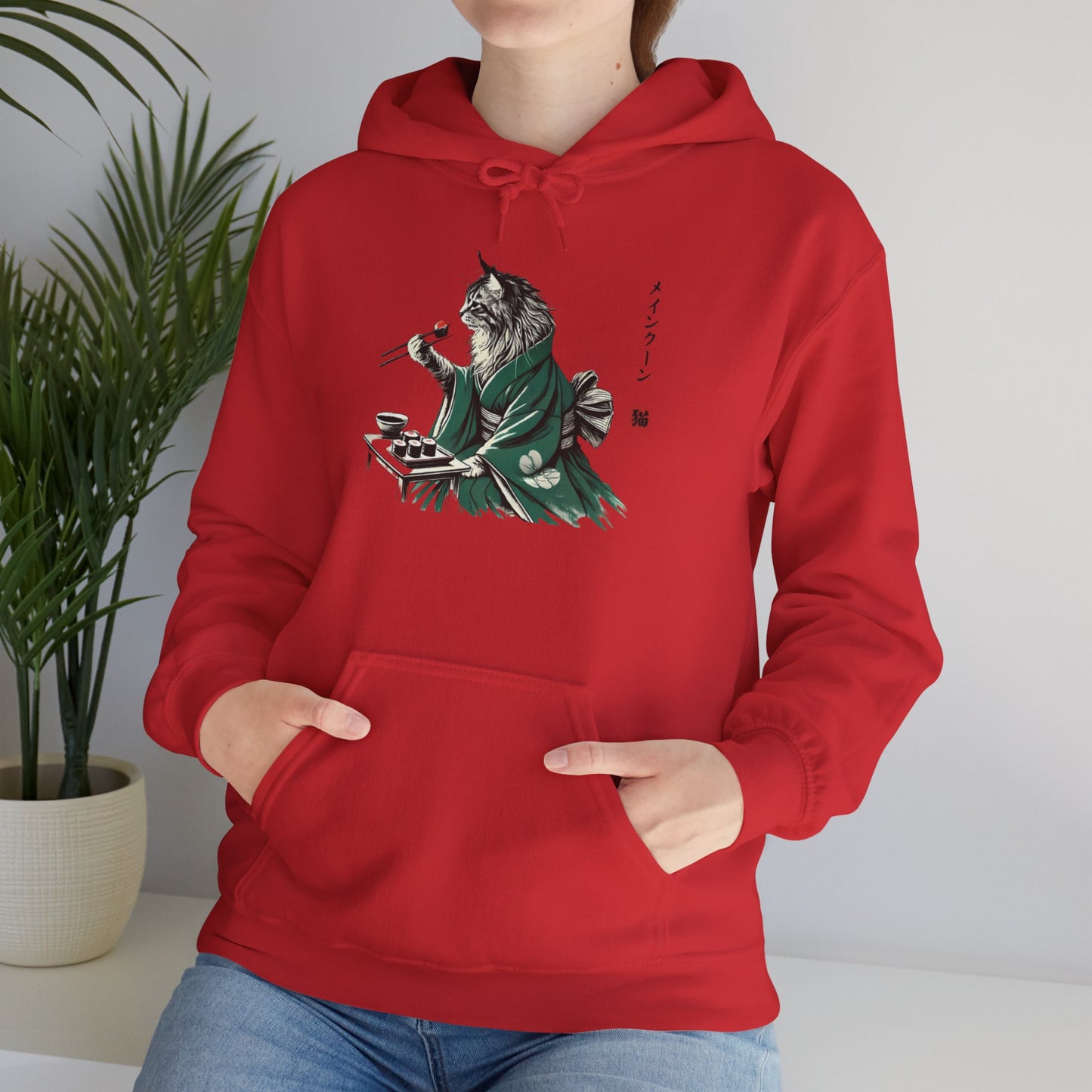 Maine Coon Cat Sushi Hoodie